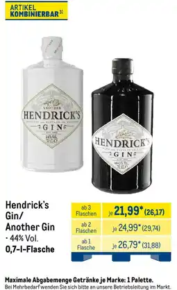 METRO Hendrick's Gin/Another Gin Angebot