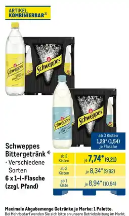 METRO Schweppes Bittergetränk Angebot