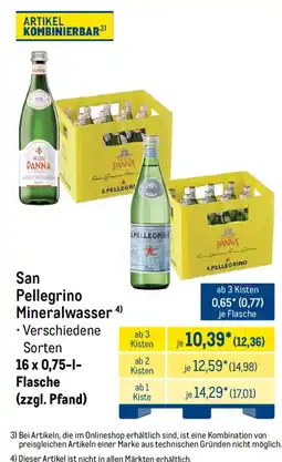 METRO San Pellegrino Mineralwasser Angebot