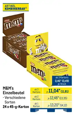 METRO M&M's Einzelbeutel Angebot