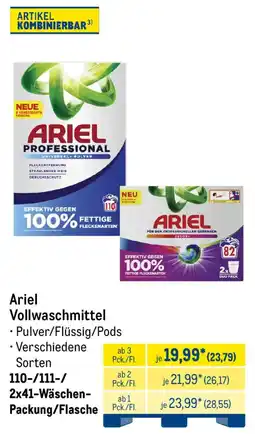 METRO Ariel Vollwaschmittel Angebot