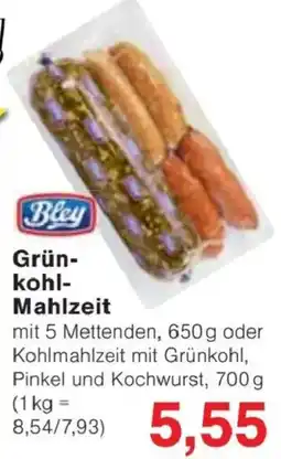Jawoll Bley Grünkohl-Mahlzeit Angebot