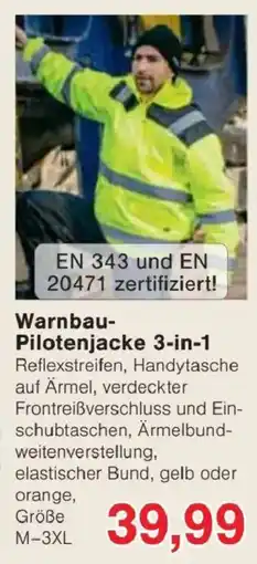 Jawoll Warnbau-Pilotenjacke 3-in-1 Angebot
