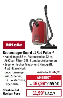 METRO Miele Bodensauger Guard L1 Red Pulse Angebot