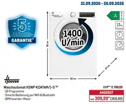 METRO Hoover Waschautomat H3WP 4134TAM/1-S Angebot