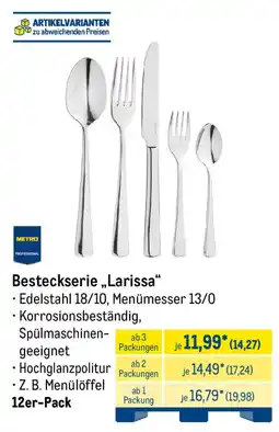 METRO Besteckserie „Larissa“ Angebot