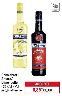 METRO Ramazzotti Amaro/Limoncello Angebot