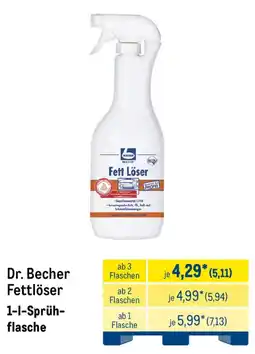 METRO Dr. Becher Fettlöser Angebot