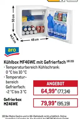 METRO Kühlbox MF46WE mit Gefrierfach Angebot