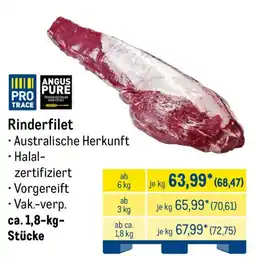 METRO Rinderfilet Angebot
