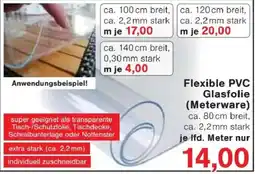 Jawoll Flexible PVC Glasfolie (Meterware) Angebot