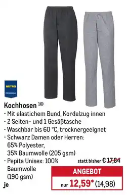 METRO Kochhosen METRO PROFESSIONAL Angebot