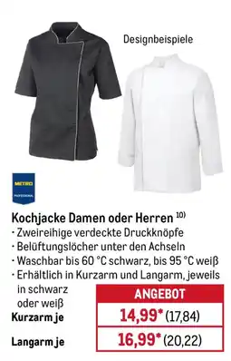 METRO Kochjacke Damen oder Herren Angebot