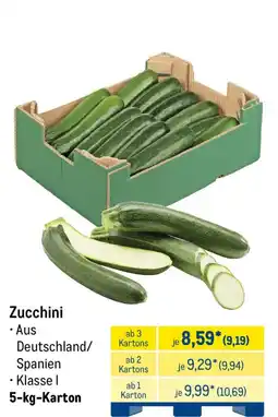 METRO Zucchini Angebot