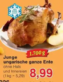 Jawoll Junge ungarische ganze Ente Angebot