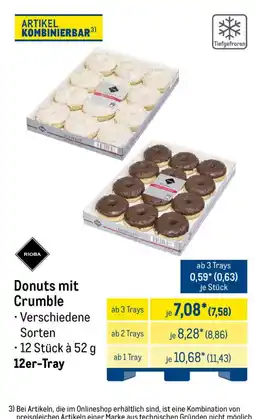 METRO Donuts mit Crumble Angebot