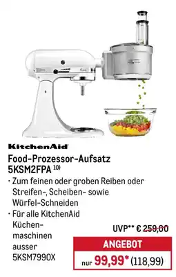 METRO KitchenAid Food-Prozessor-Aufsatz 5KSM2FPA Angebot