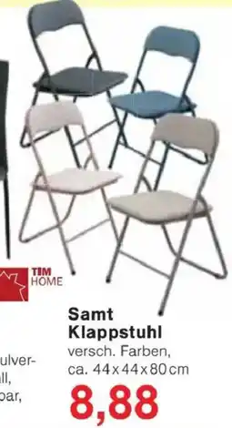 Jawoll TIM HOME Samt Klappstuhl Angebot