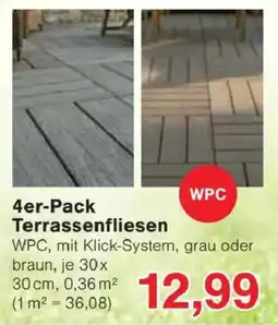 Jawoll WPC Terrassenfliesen Angebot