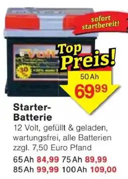 Jawoll TVolt Starter-Batterie Angebot