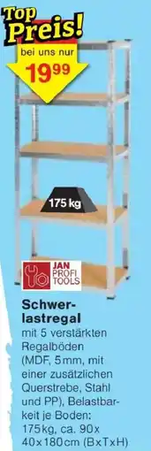 Jawoll Schwerlastregal JAN PROFI TOOLS Angebot