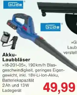 Jawoll Güde Akku-Laubbläser Angebot