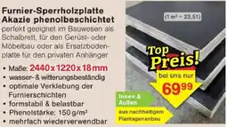 Jawoll Furnier-Sperrholzplatte Akazie phenolbeschichtet Angebot