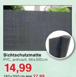 Jawoll Sichtschutzmatte PVC, anthrazit Angebot