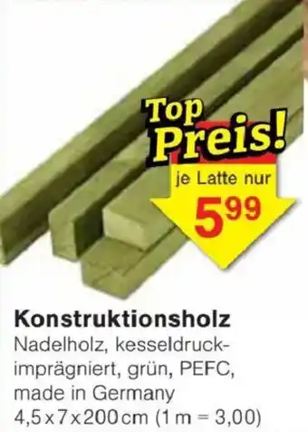 Jawoll Konstruktionsholz Angebot