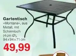 Jawoll Gartentisch »Montana«, aus Metall, mit Schirmloch Angebot