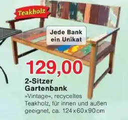 Jawoll Teakholz 2-Sitzer Gartenbank Angebot