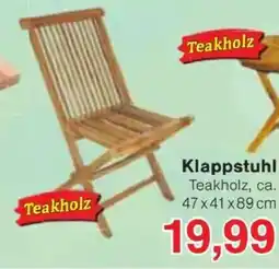 Jawoll Klappstuhl Teakholz Angebot