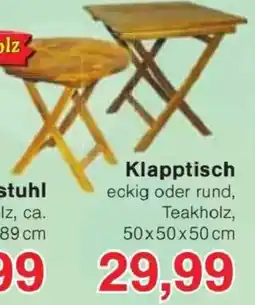 Jawoll Klapptisch Angebot