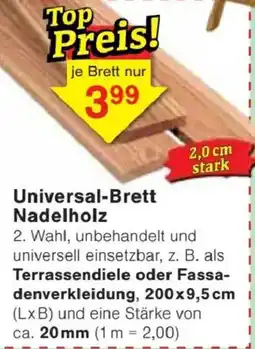 Jawoll Universal-Brett Nadelholz Angebot