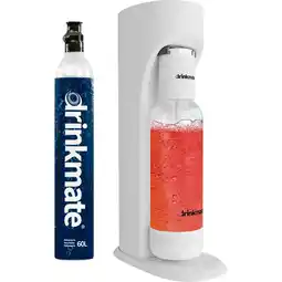 Netto Marken-Discount Drinkmate OmniFizz Sprudelwasser- und Sodabereiter, mit 425g CO2-Zylinder, Klassisches Weiß Angebot