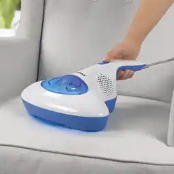 Netto Marken-Discount CLEANmaxx Milben-Handstaubsauger mit UV-C-Licht 300W blau/weiß Angebot