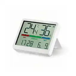 Netto Marken-Discount EASYmaxx Thermo- & Hygrometer 3V weiß Farbdisplay mit Komfortanzeige Angebot