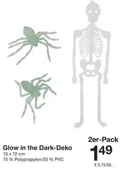 Zeeman Glow in the Dark-Deko Angebot