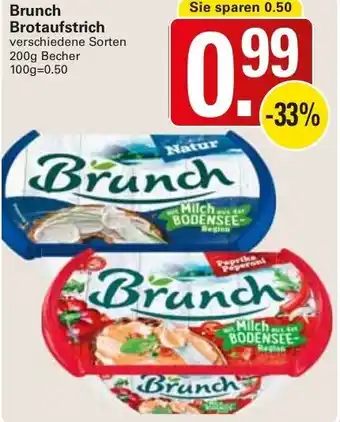 WEZ Brunch Brotaufstrich 200g Becher Angebot