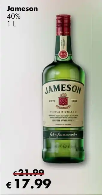 Travel Free Jameson Whiskey 1L Angebot