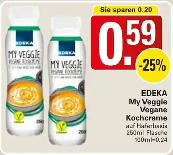 WEZ Edeka My Veggie Vegane Kochcreme 250ml Angebot