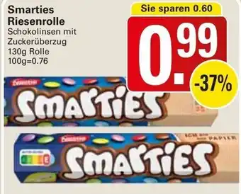 WEZ Smarties Riesenrolle 130g Rolle Angebot