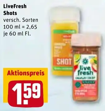 REWE Livefresh Shots 60ml Angebot