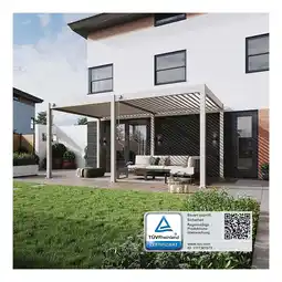 Netto Marken-Discount Weide Classic Pavillon Terrassenüberdachung Aluminium 3 X 5,3 M Ivory Sand Angebot