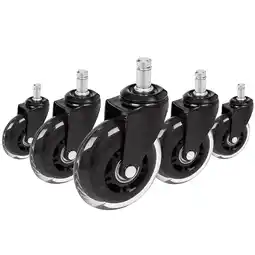 Netto Marken-Discount hjh OFFICE Stuhlrollen 5x ROLO SKATE ST 11mm/75mm 100 % Polyurethan Angebot