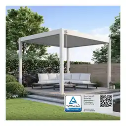 Netto Marken-Discount Weide Classic Pavillon Terrassenüberdachung Aluminium 3 X 3,6 M Ivory Sand Angebot