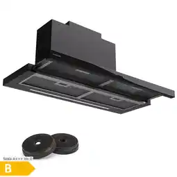 Netto Marken-Discount Mariana Neo 90 Flachschirmhaube 90cm 640 m³/h Abluft LED Schwarz Angebot