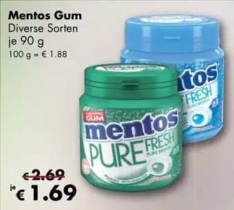 Travel Free Mentos Gum 90g Angebot