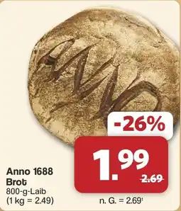 Famila Nord West Anno 1688 Brot Angebot