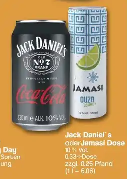 Famila Nord West Jack Daniel's oder Jamasi Dose Angebot